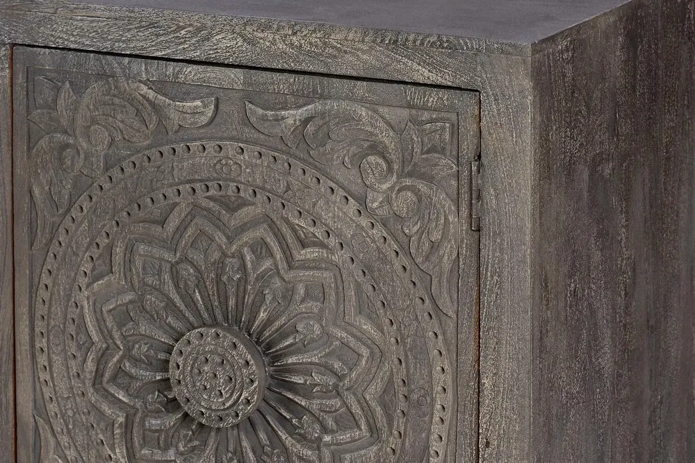 Sideboards - Aged gray mango wood sideboard - GINER Y COLOMER