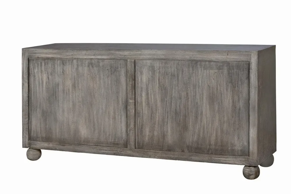 Sideboards - Aged gray mango wood sideboard - GINER Y COLOMER