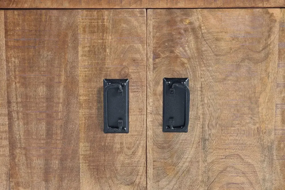 Sideboards - Mango wood and metal sideboard - GINER Y COLOMER
