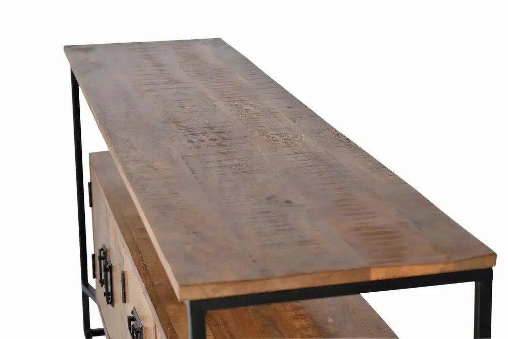 Sideboards - Mango wood and metal sideboard - GINER Y COLOMER