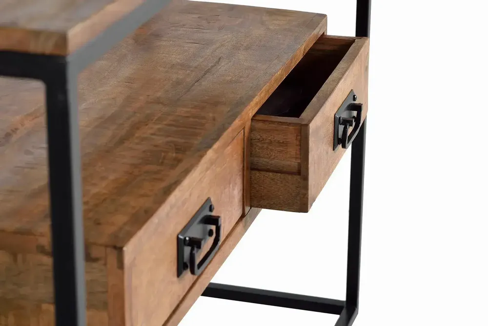 Console table - Mango wood and metal console - GINER Y COLOMER