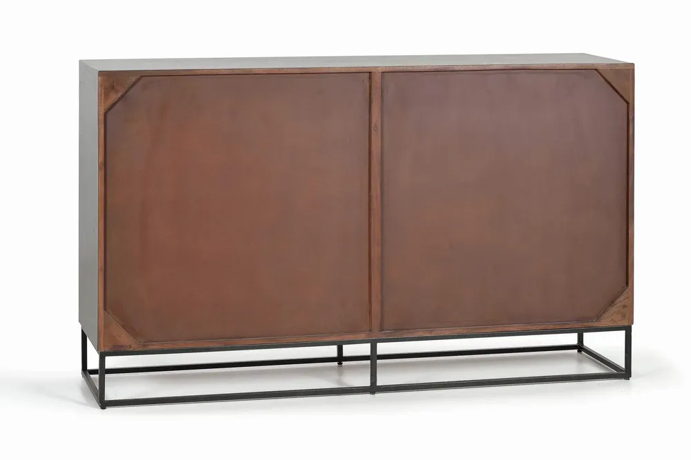 Buffets - Buffet en bois de manguier et pieds en métal - GINER Y COLOMER