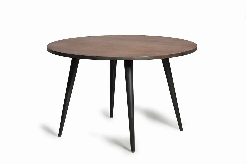 Dining Tables - Acacia wood dining table and metal legs - GINER Y COLOMER