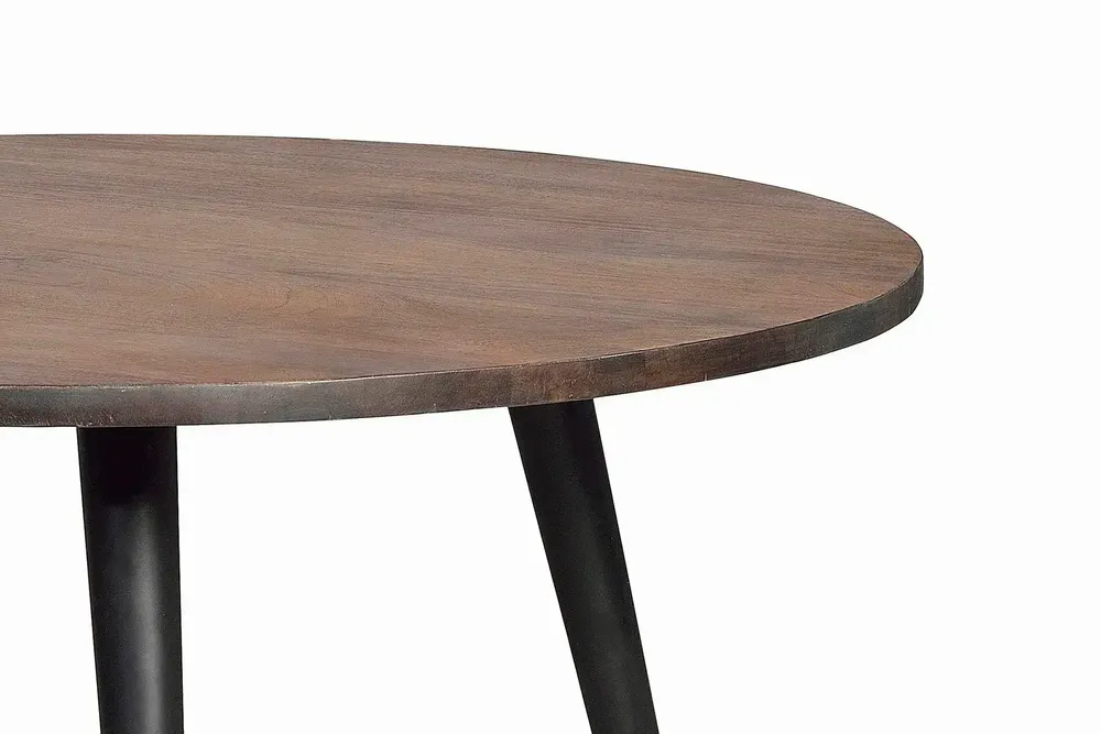 Dining Tables - Acacia wood dining table and metal legs - GINER Y COLOMER