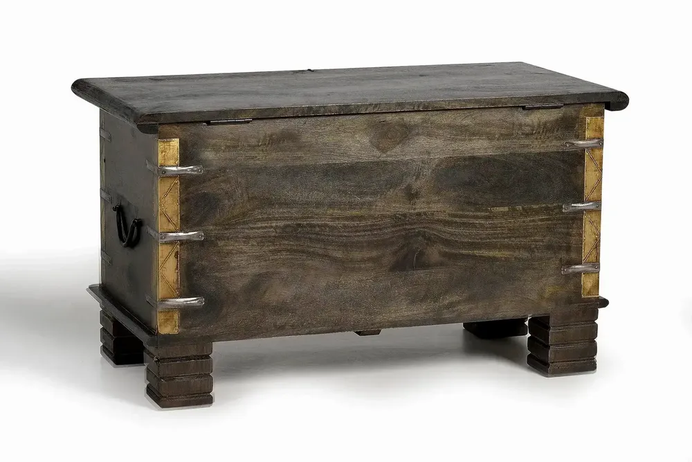 Boîtes de rangement  - Coffre en bois de manguier marron foncé - GINER Y COLOMER