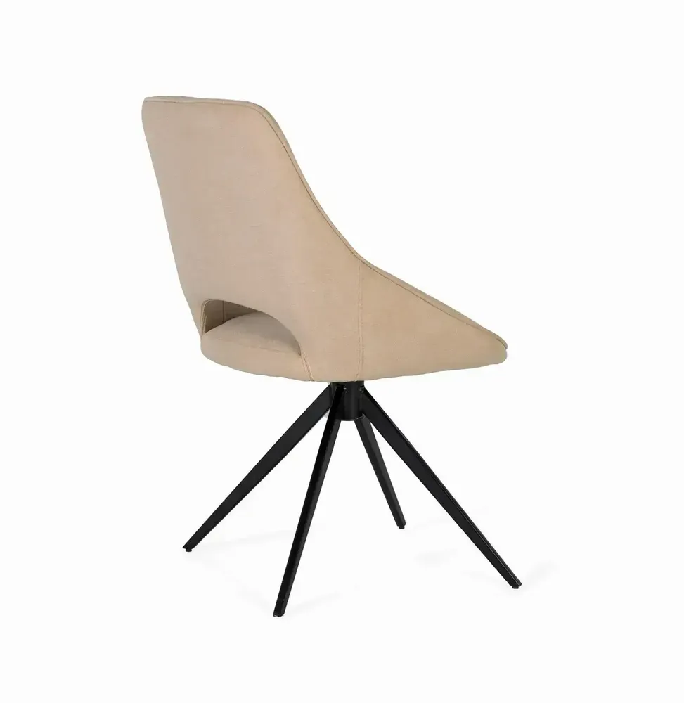Chairs - Set of two swivel chairs covered in fabric - GINER Y COLOMER