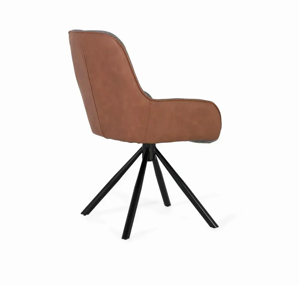 Chairs - Set of 2 fabric covered swivel chairs - GINER Y COLOMER