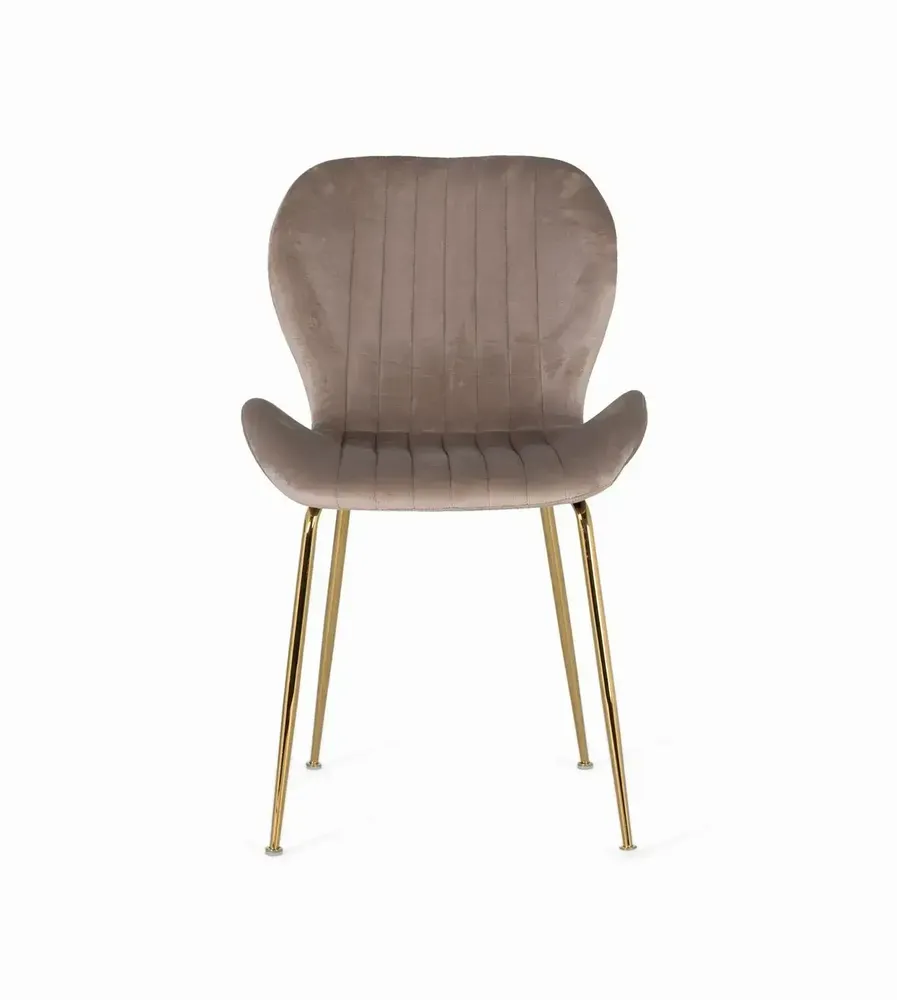 Chairs - Set of 4 chairs covered in velvet and steel structure - GINER Y COLOMER