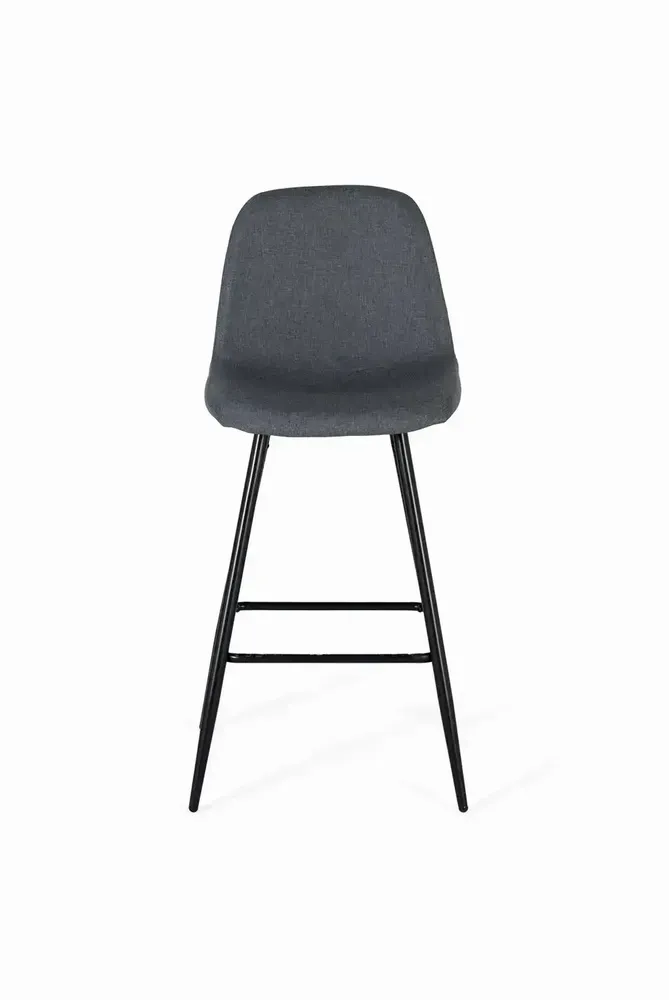 Tabourets - Ensemble de quatre tabourets recouverts de tissu gris - GINER Y COLOMER
