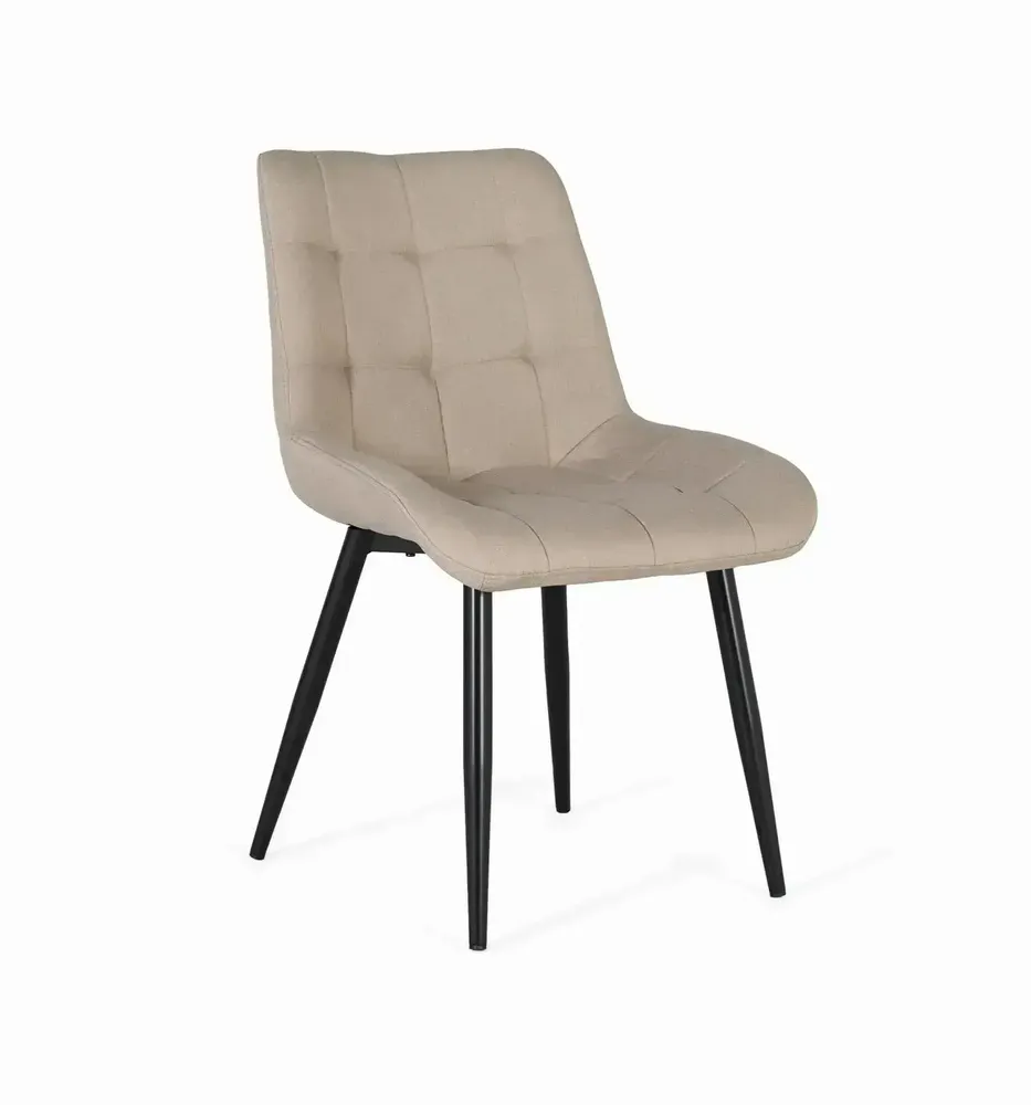 Chairs - Set of two chairs upholstered in beige fabric - GINER Y COLOMER