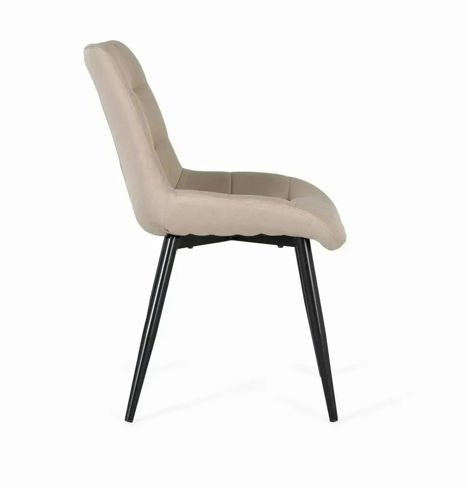 Chairs - Set of two chairs upholstered in beige fabric - GINER Y COLOMER