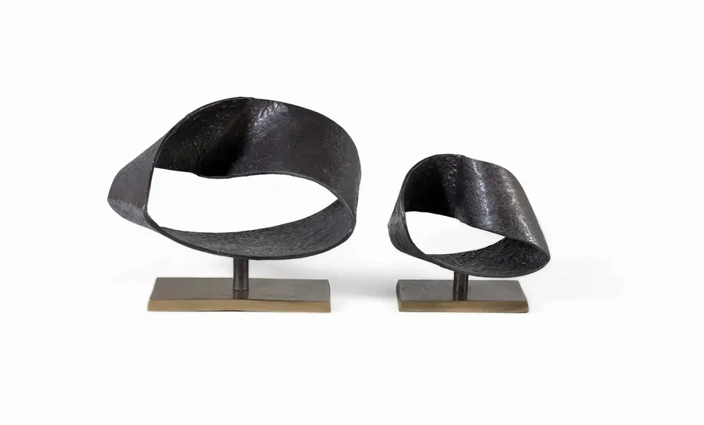 Sculptures, statuettes and miniatures - Set of two decorative metal sculptures - GINER Y COLOMER