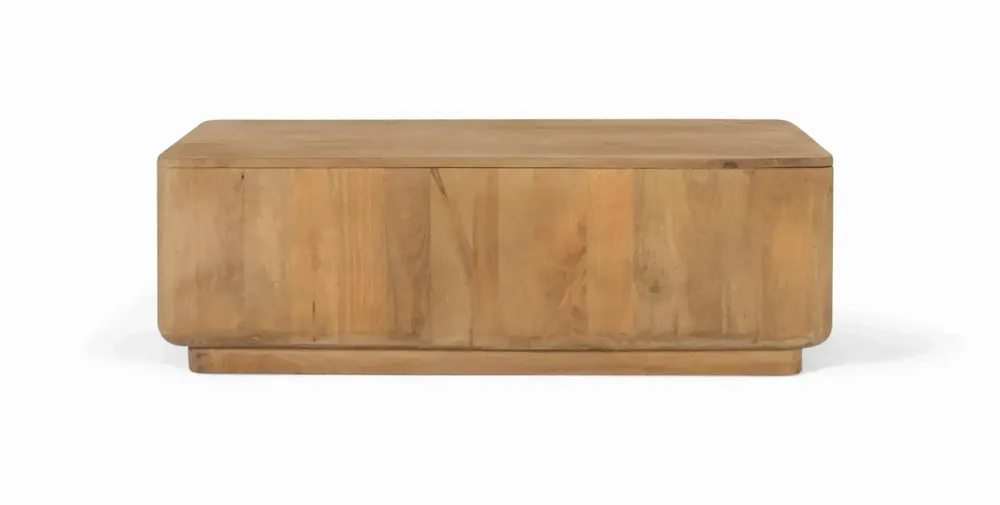 Tables basses - Table basse en bois de manguier aux coins arrondis - GINER Y COLOMER