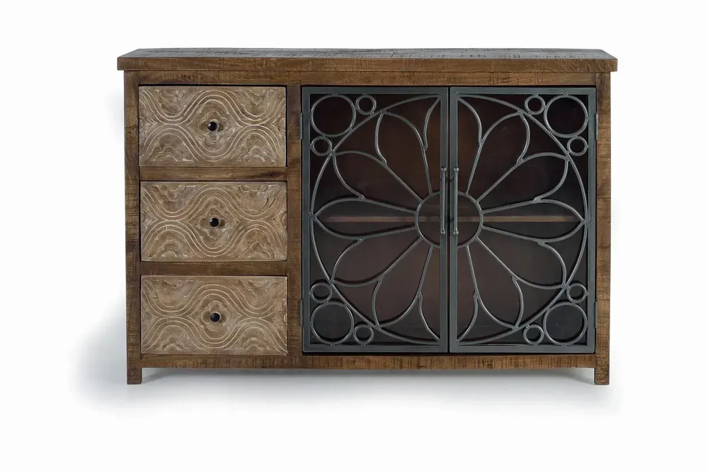 Buffets - Buffet en bois manguier marron vieilli - GINER Y COLOMER