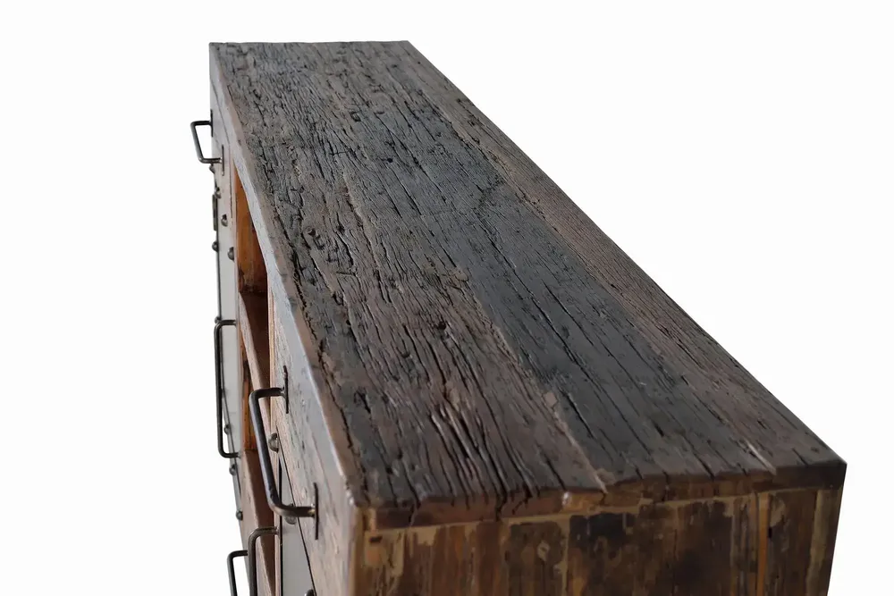 Sideboards - Reclaimed wood and metal sideboard - GINER Y COLOMER
