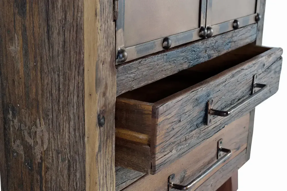 Sideboards - Reclaimed wood and metal sideboard - GINER Y COLOMER