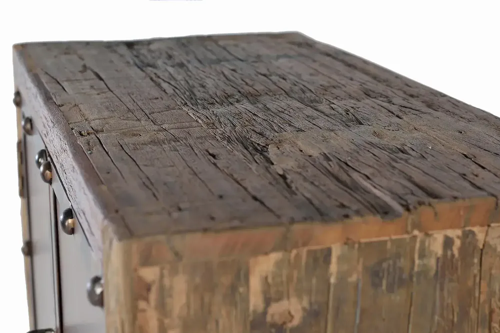 Sideboards - Reclaimed wood and metal sideboard - GINER Y COLOMER