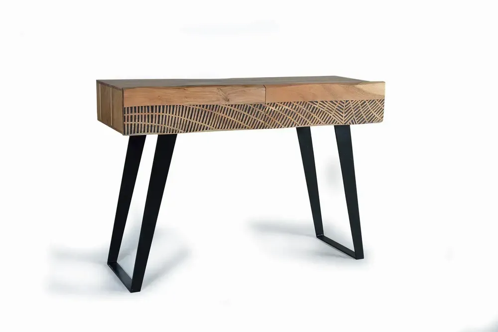Consoles - Console bois d'acacia et métal - GINER Y COLOMER