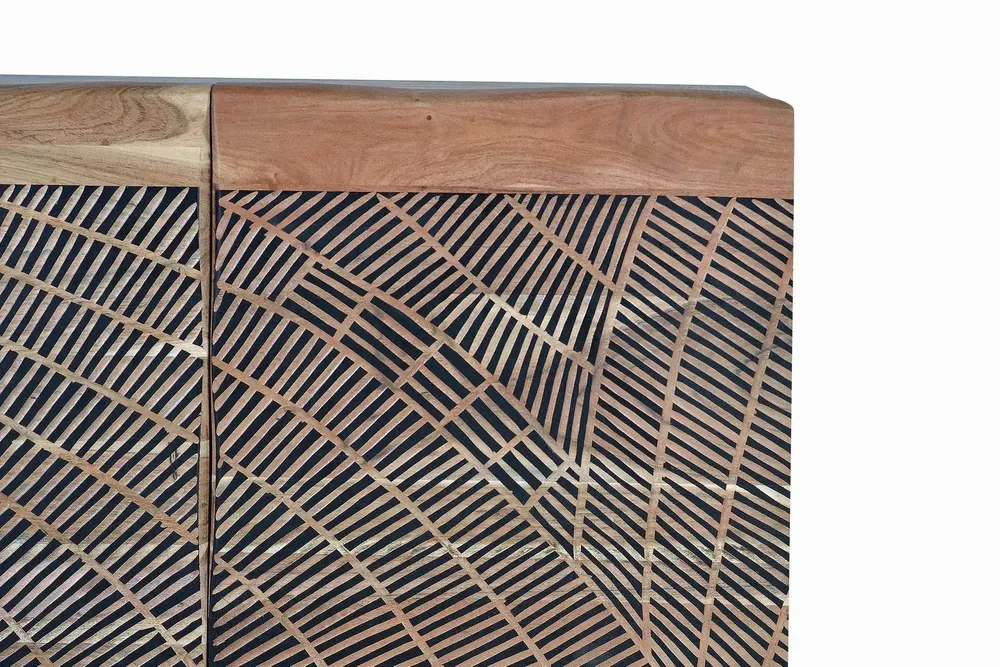 Sideboards - Acacia wood and metal sideboard - GINER Y COLOMER