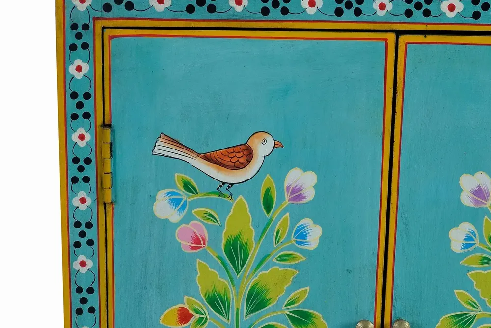 Chests of drawers - Occasional furniture in turquoise mango wood - GINER Y COLOMER