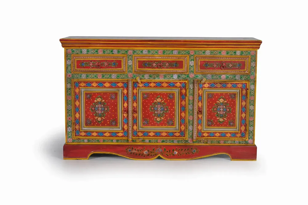 Buffets - Buffet en bois en manguier et MDF peint à la main - GINER Y COLOMER
