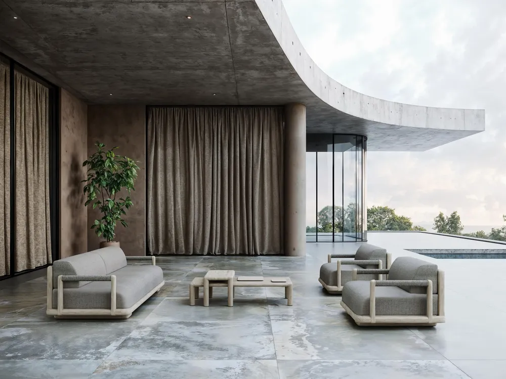 Tables de jardin - Table basse Caleo-ash taille L - SNOC