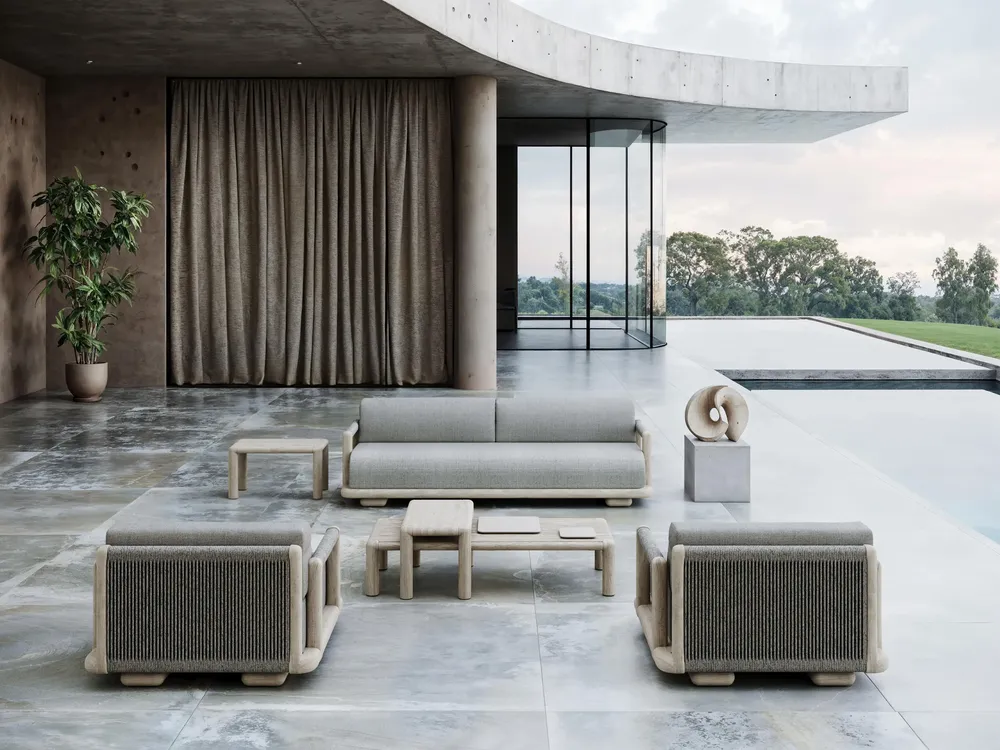 Tables de jardin - Table basse Caleo-ash taille L - SNOC