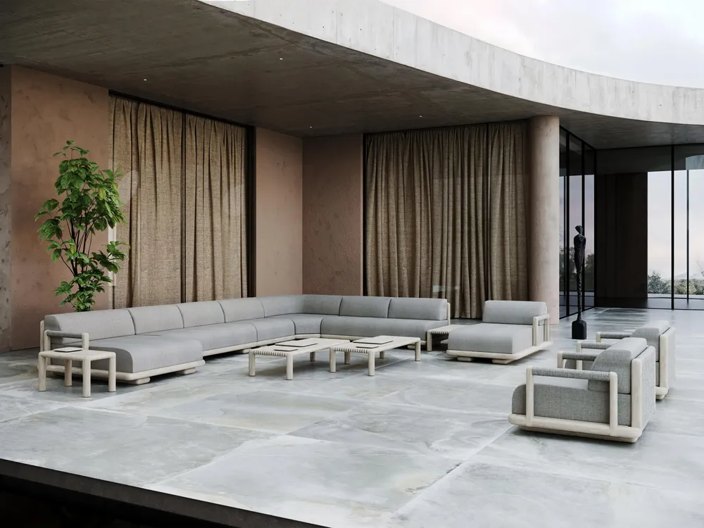 Tables de jardin - Table basse Caleo-ash taille L - SNOC