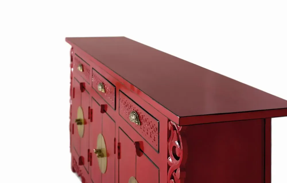 Buffets - Buffet avec 6 portes et 3 tiroirs en bois de manguier - GINER Y COLOMER