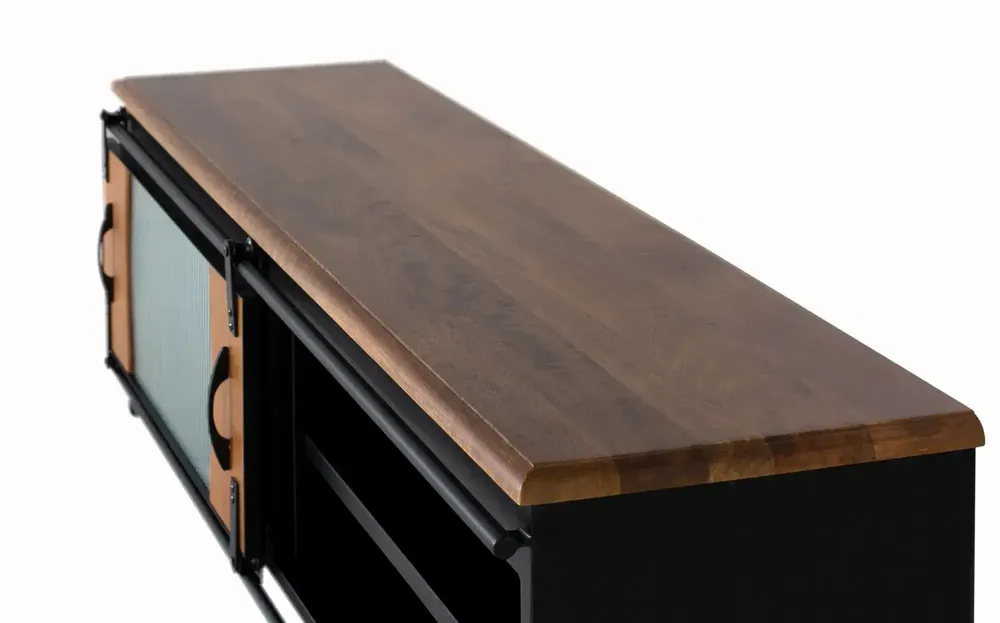 Meubles TV - Meuble TV en bois manguier et métal - GINER Y COLOMER