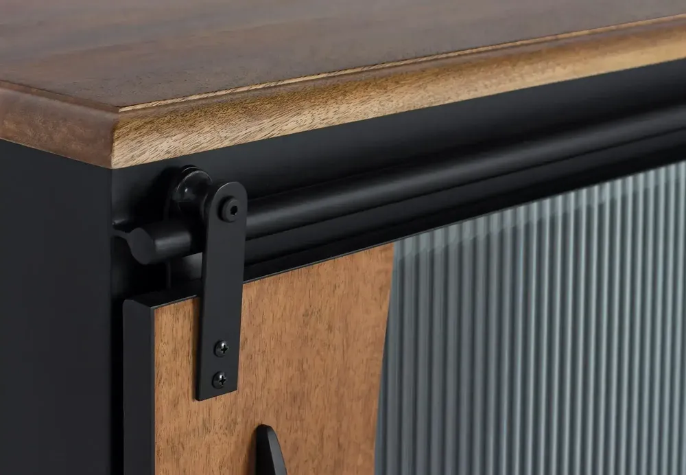 Meubles TV - Meuble TV en bois manguier et métal - GINER Y COLOMER
