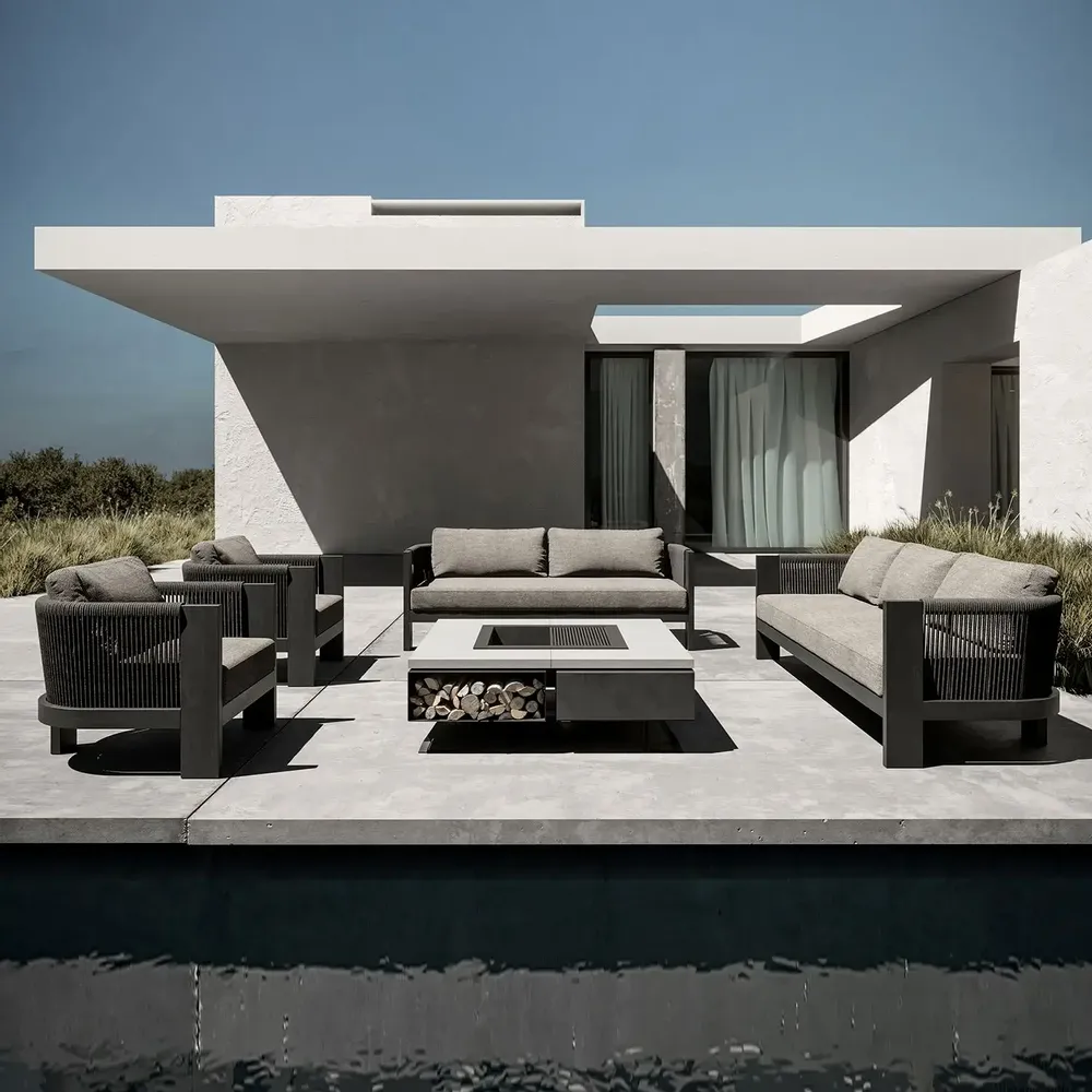 Canapés de jardin - Ensemble de salon Ralph-Noche - SNOC