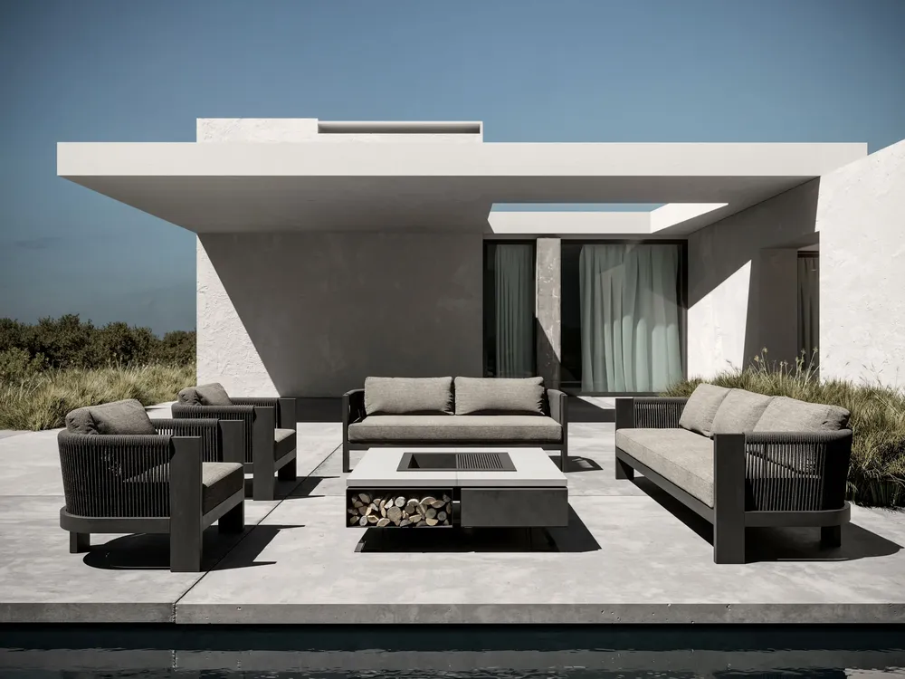 Canapés de jardin - Ensemble de salon Ralph-Noche - SNOC