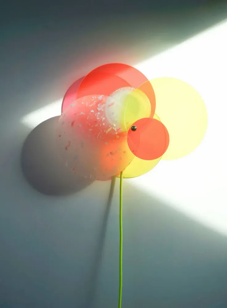 Design objects - Halo lamp - 2-in-1 colored lamp Made in France in recycled plastic - RAYON VERT STUDIO