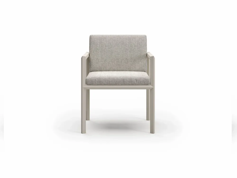 Chaises de jardin - Ensemble de salle à manger en Éclat-bisque - SNOC