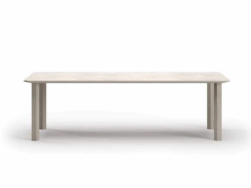 Chaises de jardin - Ensemble de salle à manger en Éclat-bisque - SNOC