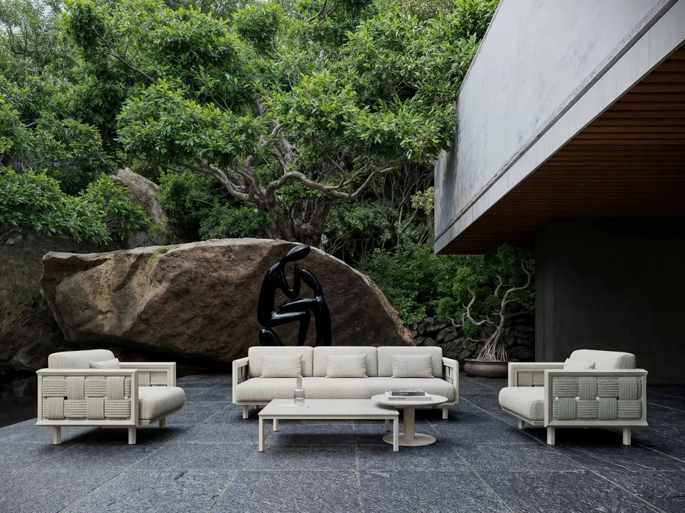 Lawn tables - Éclat-bisque Coffee Table Set - SNOC