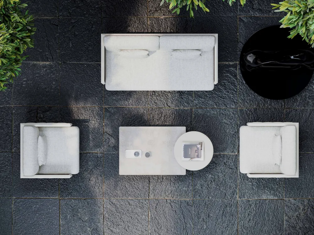 Lawn tables - Éclat-bisque Coffee Table Set - SNOC