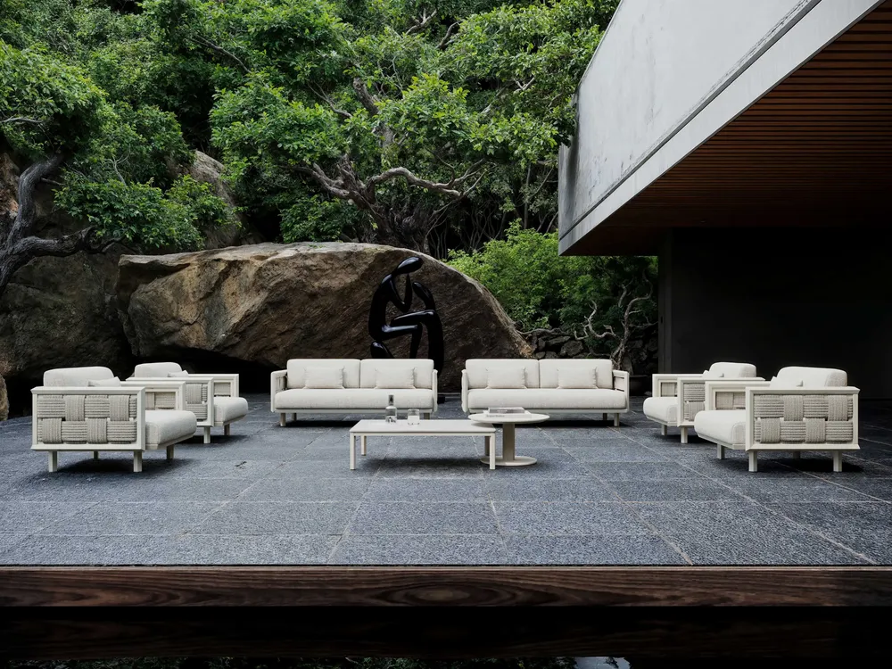 Lawn tables - Éclat-bisque Coffee Table Set - SNOC