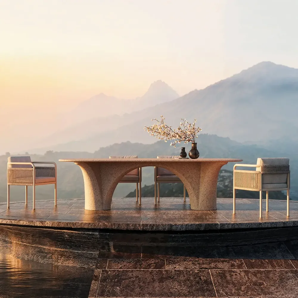 Tables de jardin - Table de salle à manger Savio-ash - SNOC