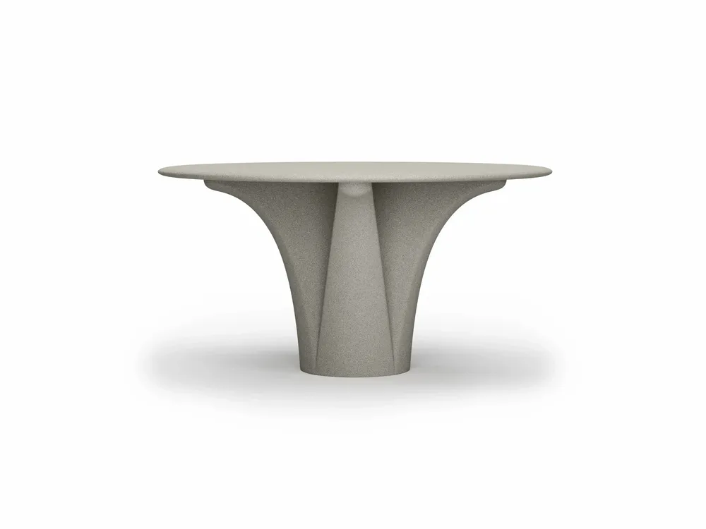 Tables de jardin - Table de salle à manger ronde Savio-ash - SNOC