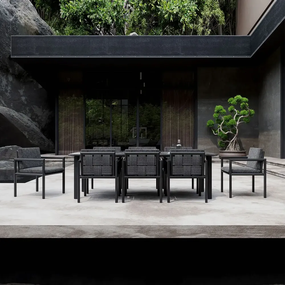 Tables de jardin - Ensemble de salle à manger Éclat-nightfall - SNOC