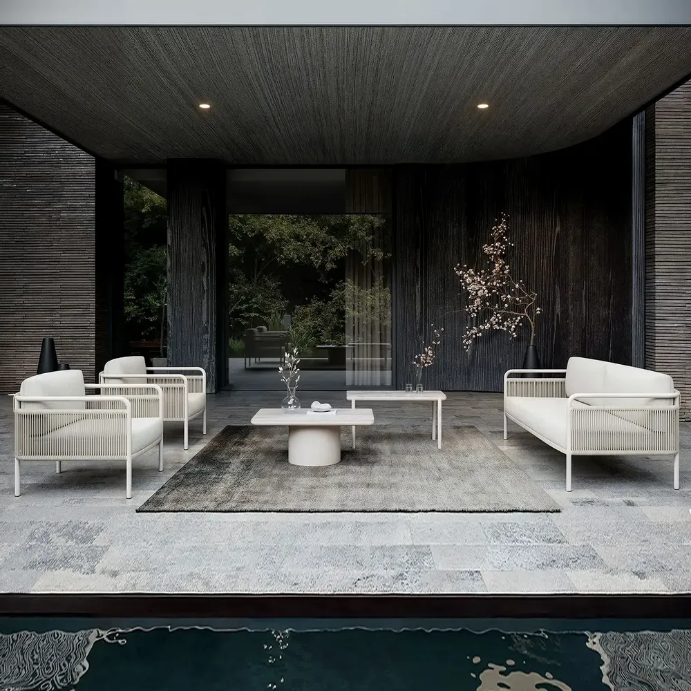 Canapés de jardin - Ensemble de salon Link-bisque - SNOC