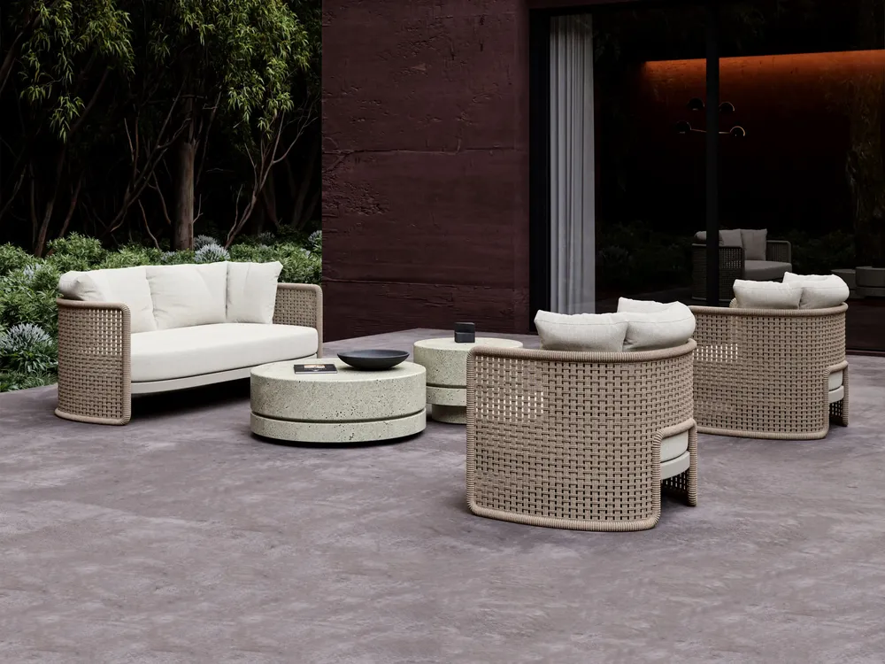 Canapés de jardin - Ensemble de salon en Miura-bisque - SNOC