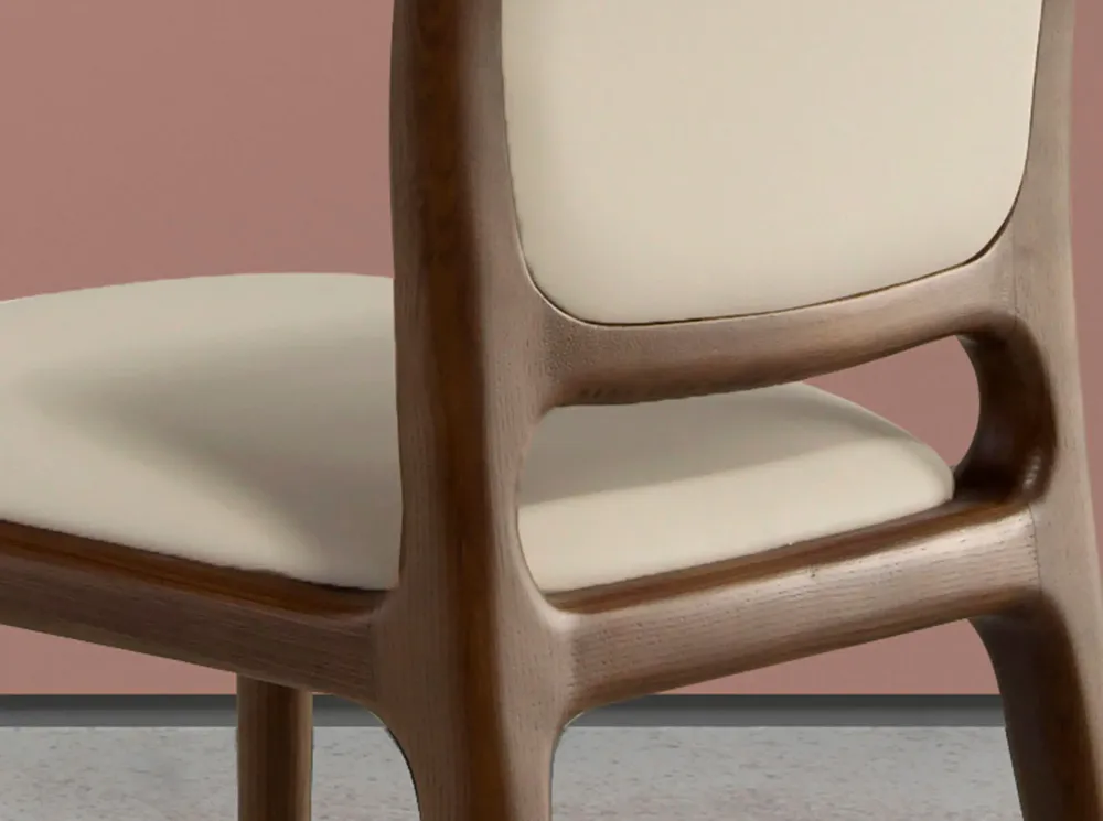 Chairs - Cream leatherette chair - ANGEL CERDÁ