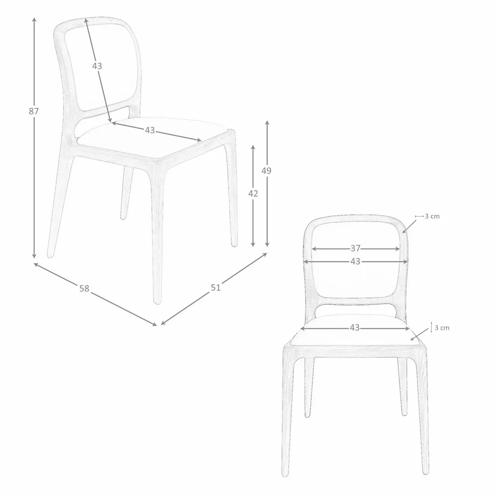 Chairs - Cream leatherette chair - ANGEL CERDÁ