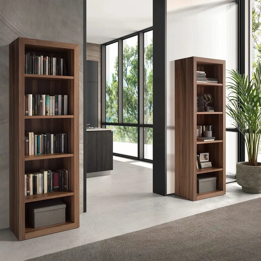 Bookshelves - Walnut wood bookcase - ANGEL CERDÁ