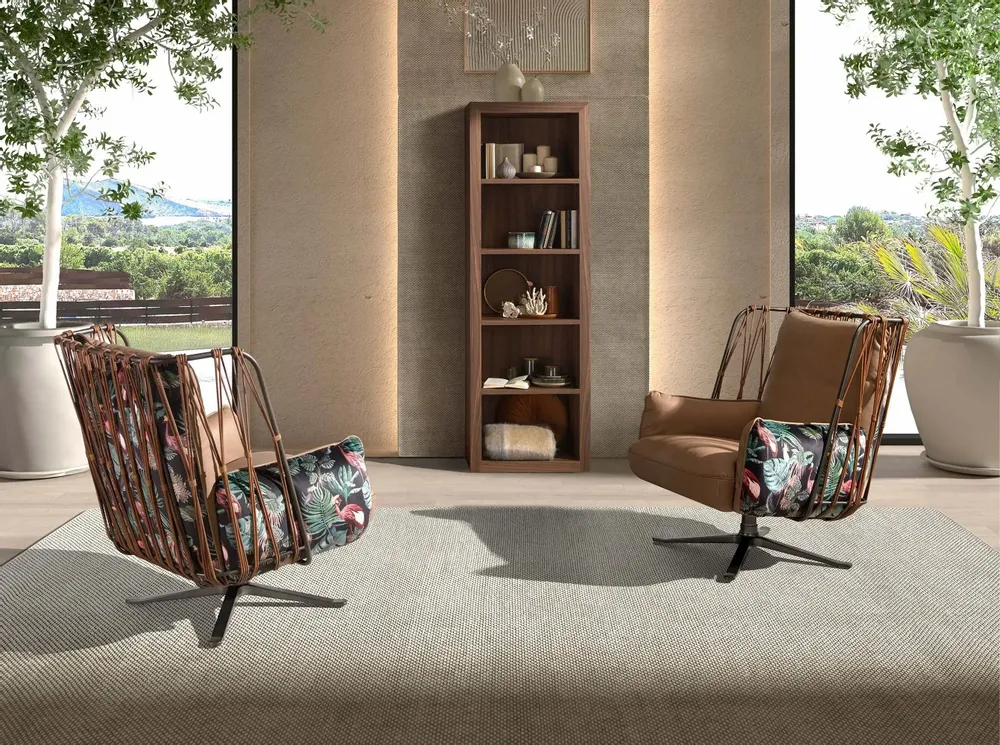 Bookshelves - Walnut wood bookcase - ANGEL CERDÁ