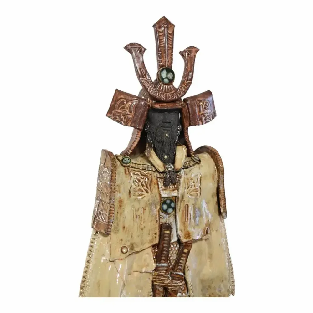 Sculptures, statuettes and miniatures - Le Samouraï - OLIVIER BERTERO CÉRAMISTE