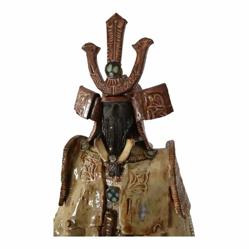 Sculptures, statuettes and miniatures - Le Samouraï - OLIVIER BERTERO CÉRAMISTE